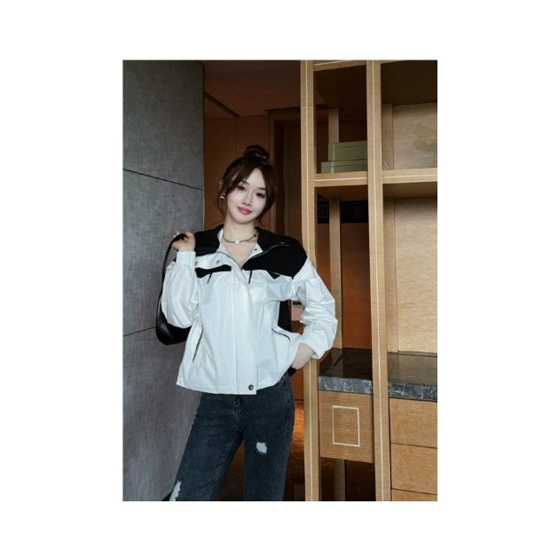PRADA 프라다 여성 배색 바람막이 자켓