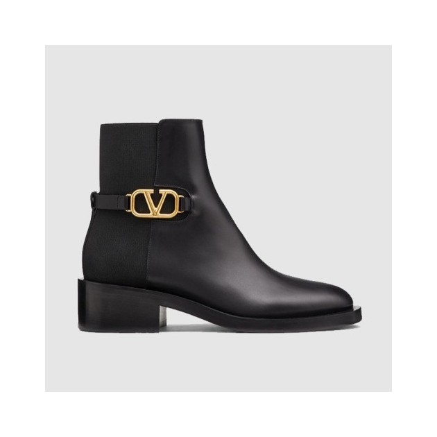 VALENTINO 발렌티노 여성용 브이로고 시그니처 앵클 부츠