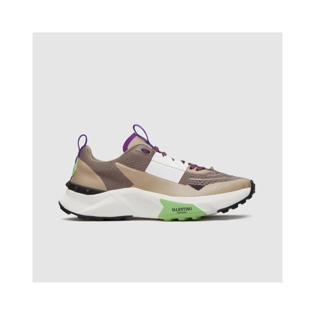 VALENTINO 발렌티노 남성용 러버라이즈 로우탑 스니커즈