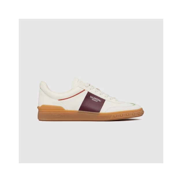 VALENTINO 발렌티노 남성용 송아지 가죽 로우탑 스니커즈