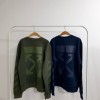 OFF-WHITE 오프화이트 투톤 프린팅 맨투맨