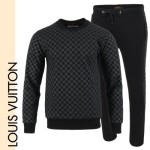 LOUIS VUITTON 루이비통 블랙 다미 전판 맨투맨 셋트