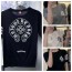 CHROME HEARTS 크롬하츠 브로치 반팔 라운드 니트