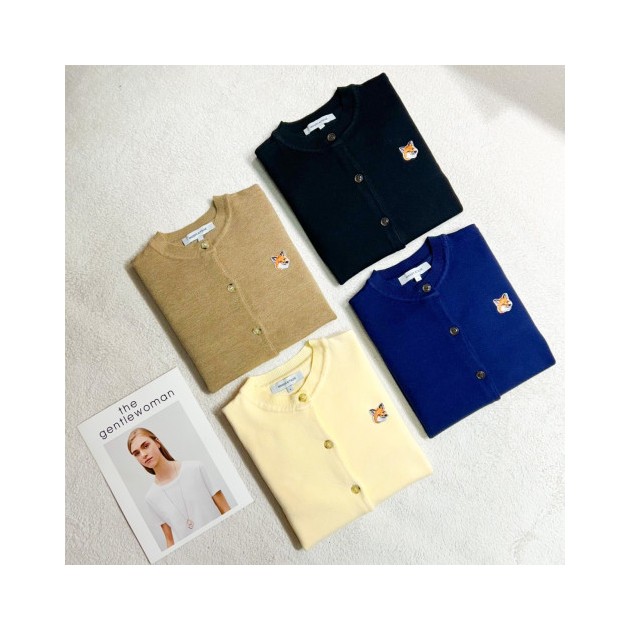 MAISON KITSUNE 메종키츠네 헤드 라운드 가디건