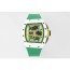 RICHARD MILLE 리차드밀 RM61-01 화이트 세라믹 1:1 베스트 에디션 그린 러버 스트랩 RMUL2