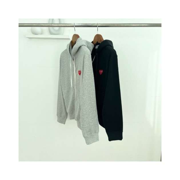 COMME DES GARCONS 꼼데가르송 레드와펜 후드집업