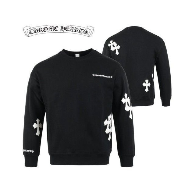 CHROME HEARTS 크롬하츠 패치 로고 맨투맨