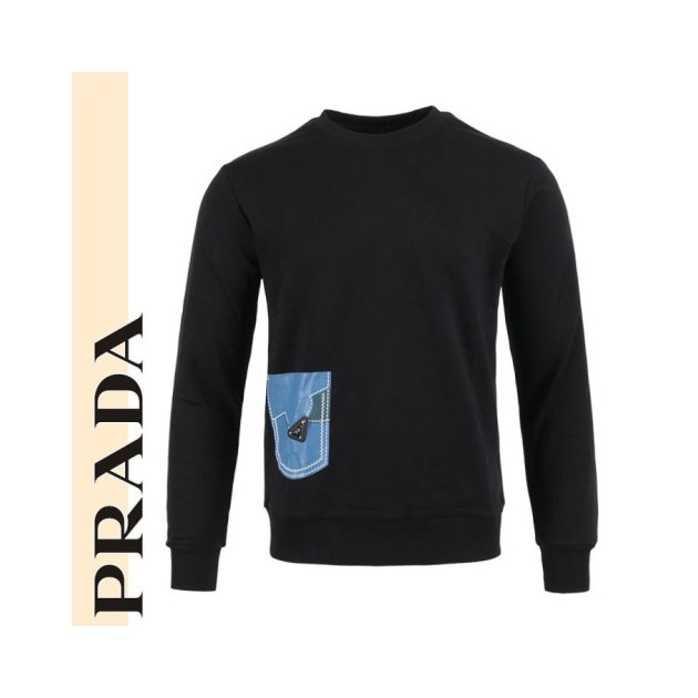 PRADA 프라다 스티치 포켓 맨투맨