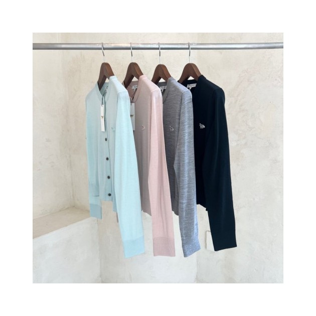 ●9월 판매 11위● MAISON KITSUNE 메종키츠네 토널 베이비폭스 패치 레귤러 가디건