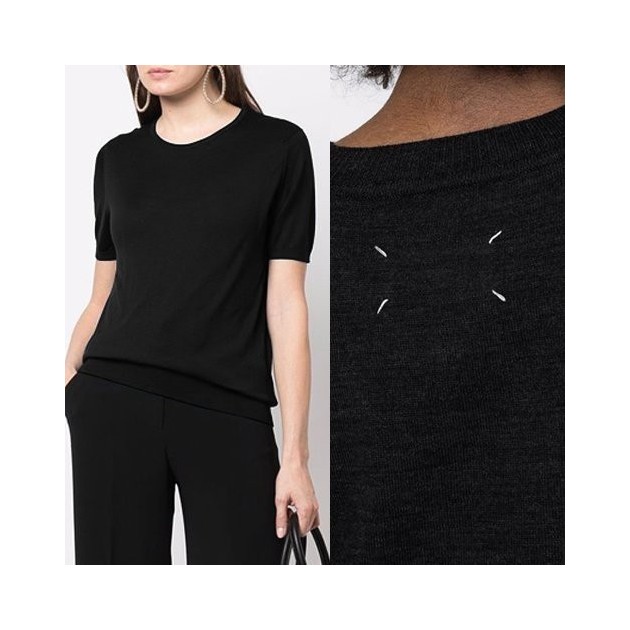 MAISON MARGIELA 메종마르지엘라 라운드 니트반팔