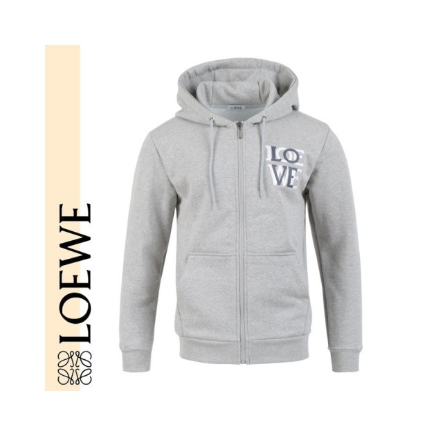 LOEWE 로에베 아나그램 자수 후드집업