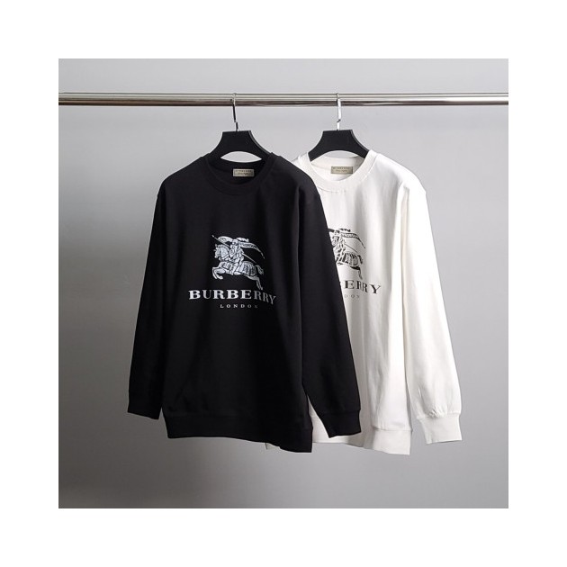 BURBERRY 버버리 기사레터링 코튼 맨투맨