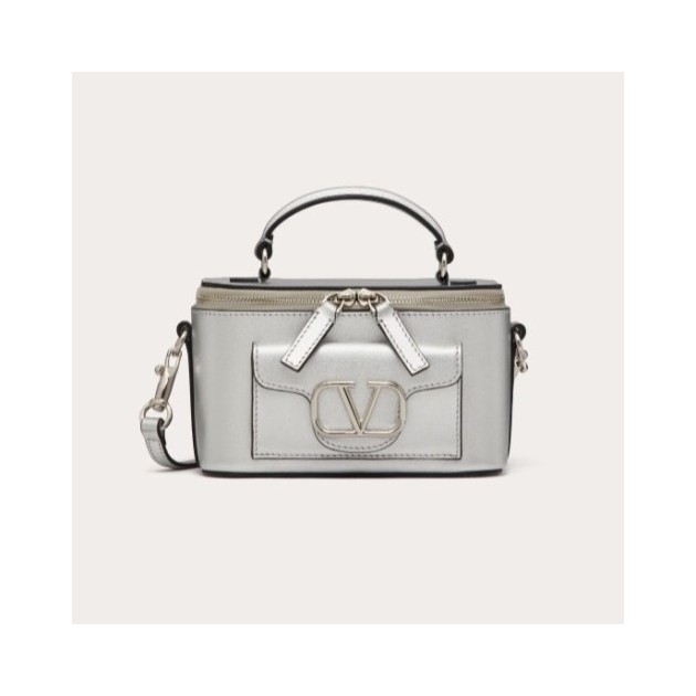 VALENTINO 발렌티노 로코 메탈릭 카프스킨 미니 숄더백
