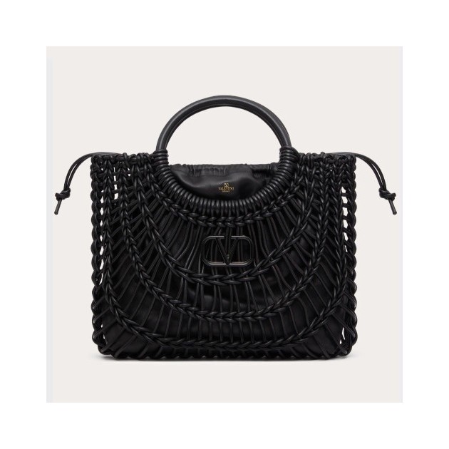 VALENTINO 발렌티노 올노트 우븐 가죽 쇼퍼백 2COLOR