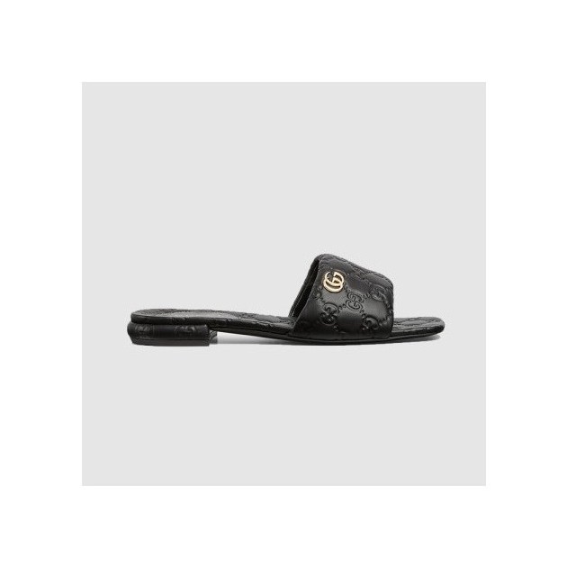 GUCCI 구찌 여성용 더블 G 슬라이드 샌들 816330 2COLOR