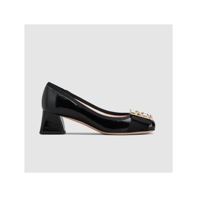 ROGER VIVIER 로저비비에 여성용 트레 비비에 스트라스 베이비 펌프스 5193