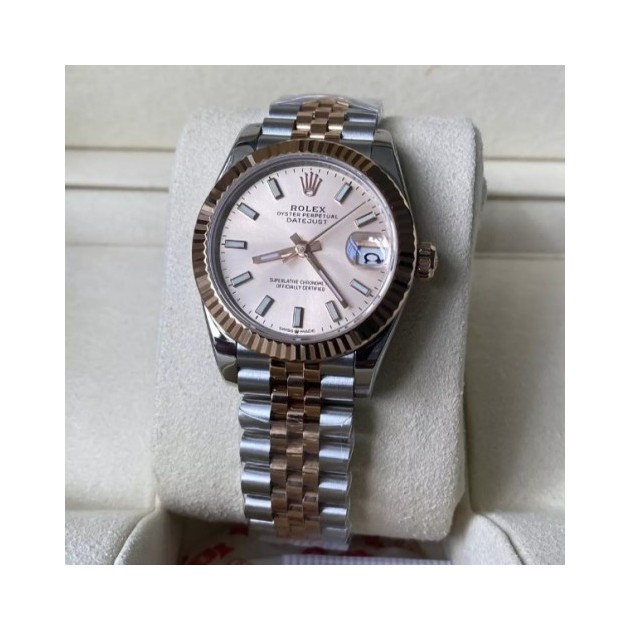 ROLEX 로렉스 여성용 데이저스트 RG 스티커 마커 다이얼 콤비 SS/RG 31mm 278271