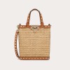 VALENTINO 발렌티노 미니 락스터드 라피아 숄더백
