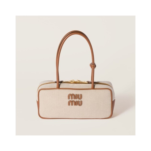 MIUMIU 미우미우 캔버스 및 가죽 보백 5BB173