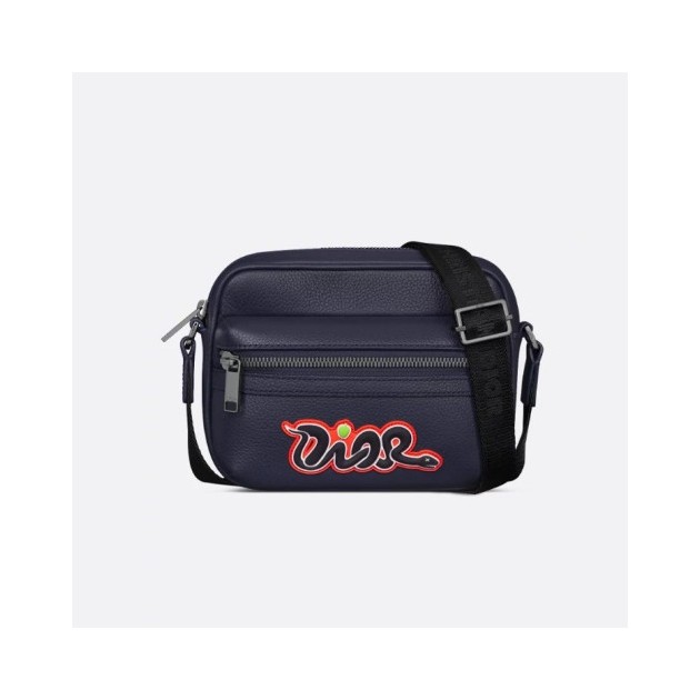 DIOR 디올 Rider 2.0 DIOR AND KAWS 미니 지퍼 메신저백 2ESWS