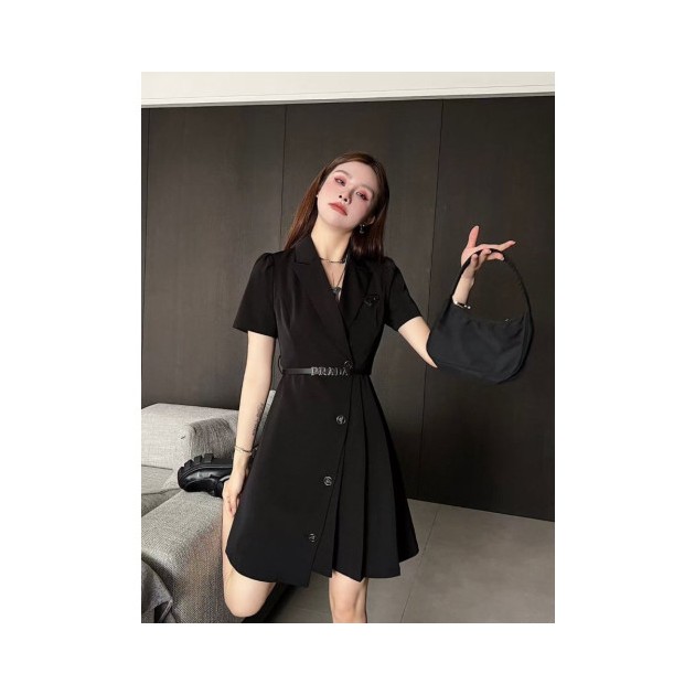 PRADA 프라다 단추 원피스 벨트포함