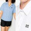 MIUMIU 미우미우 영문로고 반팔셔츠
