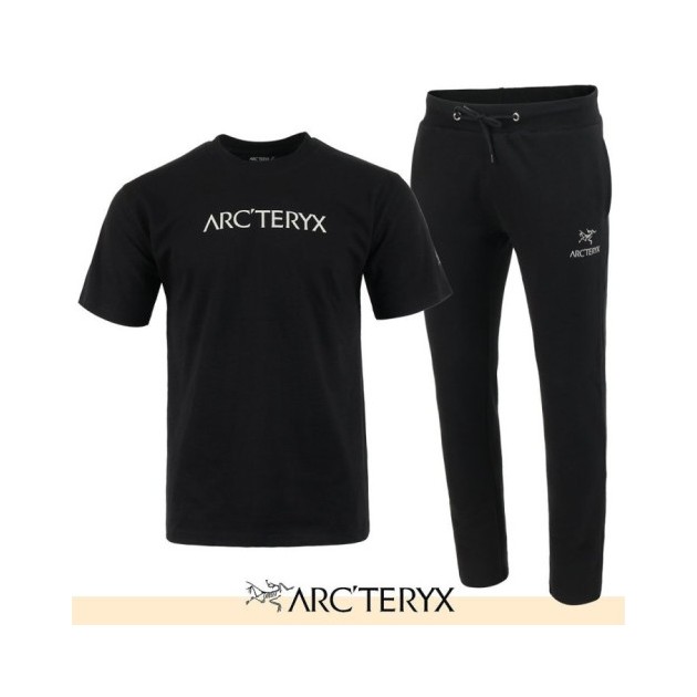 ARCTERYX 아크테릭스 레터링 로고 반팔 & 긴바지 셋트
