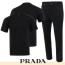 PRADA 프라다 백로고 엠보 로고 반팔 & 긴바지 셋트