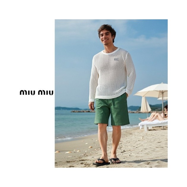 MIUMIU 미우미우 솔리드 메쉬 쿨니트 4COLOR