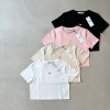 MAISON KITSUNE 메종키츠네 베이비 폭스패치 베이비 반팔티