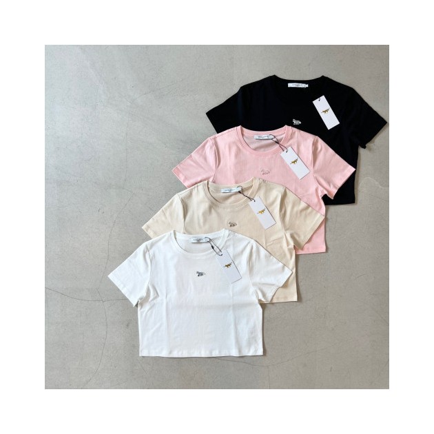 MAISON KITSUNE 메종키츠네 베이비 폭스패치 베이비 반팔티