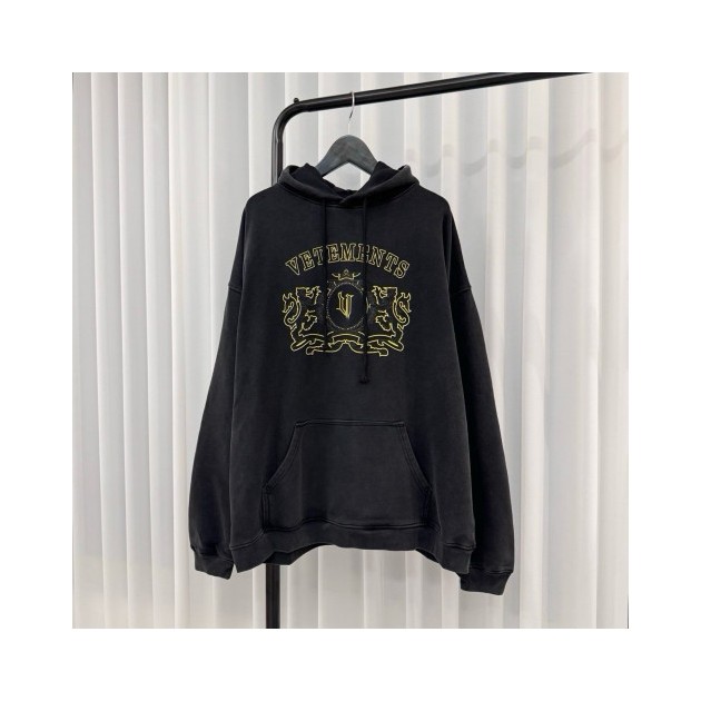 VETEMENTS 베트멍 블랙 로얄 후디