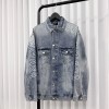 BALENCIAGA 발렌시아가 로고 자수 오버사이즈 데님자켓