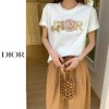 DIOR 디올 플라워 진주장식 티셔츠 2COLOR