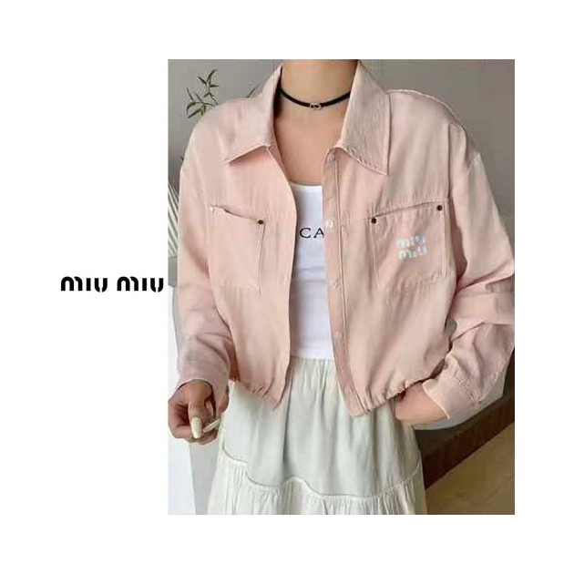 MIUMIU 미우미우 밑단 스트링 쟈켓 셔츠 4COLOR