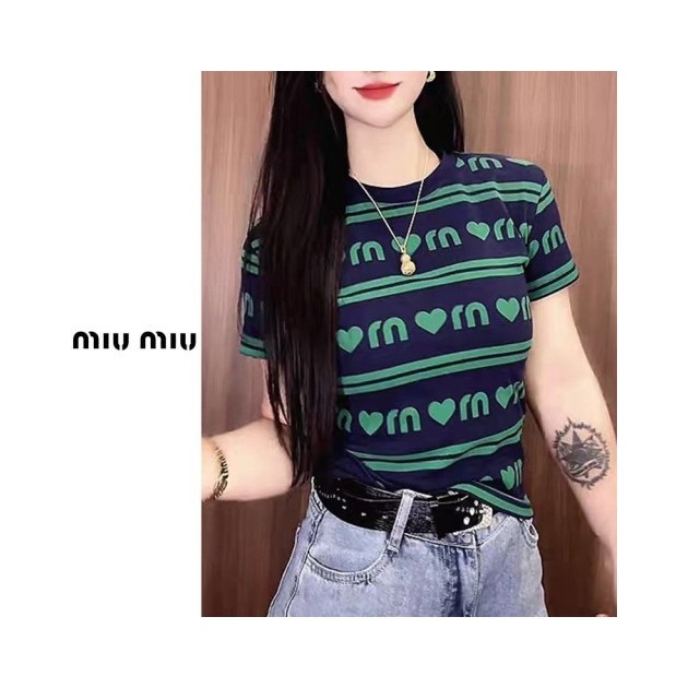 MIUMIU 미우미우 하트 라운드티 3COLOR