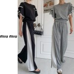 MIUMIU 미우미우 프릴 벌룬 배색 세트