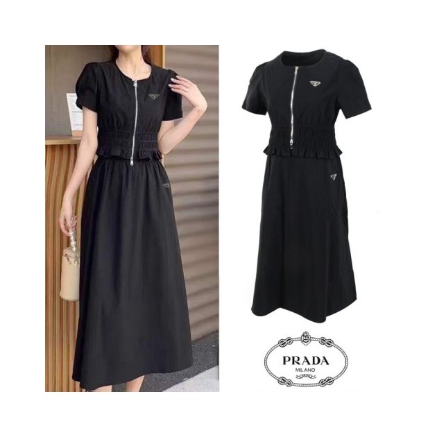 PRADA 프라다 트라이앵글 리나일론 스커트 셋업