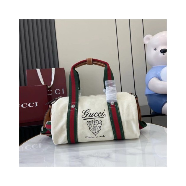 GUCCI 구찌 프린트 캔버스 스몰 더플백 816865 2COLOR