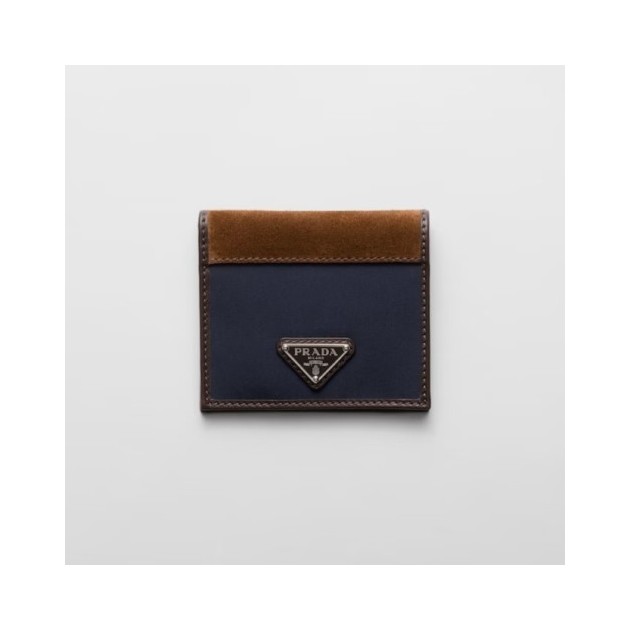 PRADA 프라다 리나일론 앤 레더 월렛 2MO004