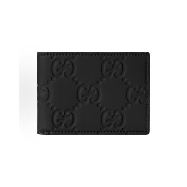 GUCCI 구찌 더블 G 로고 플랩 접이식 러버 지갑 780403