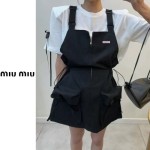 MIUMIU 미우미우 빅 포켓 오버롤 스커트 2COLOR