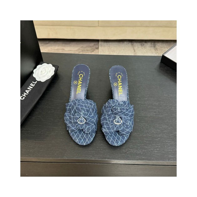 CHANEL 샤넬 여성용 슬리퍼 (굽높이7CM) C63786