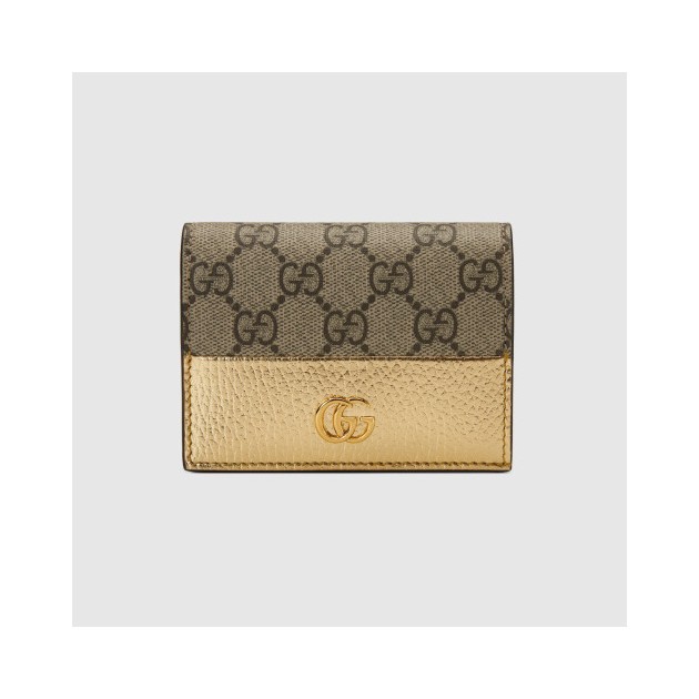 GUCCI 구찌 바이컬러 카드 케이스 지갑 658610