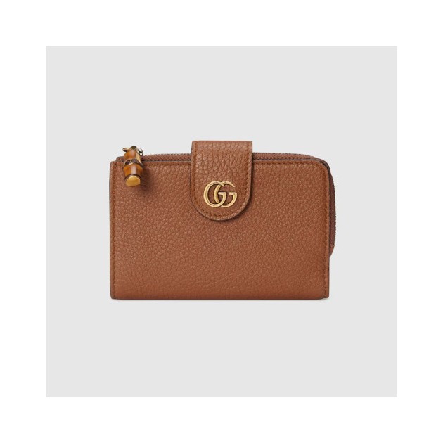 GUCCI 구찌 더블 G 뱀부 지갑 미디엄 739498 2COLOR