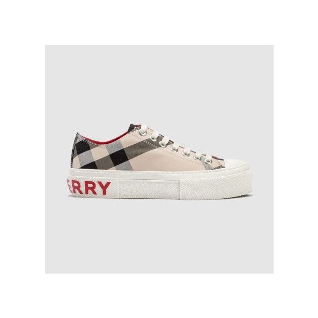 BURBERRY 버버리 남여공용 체크 코튼 스니커즈 80525651