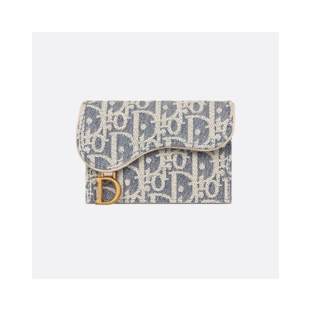 DIOR 디올 Saddle Bloom 카드 지갑 S5611
