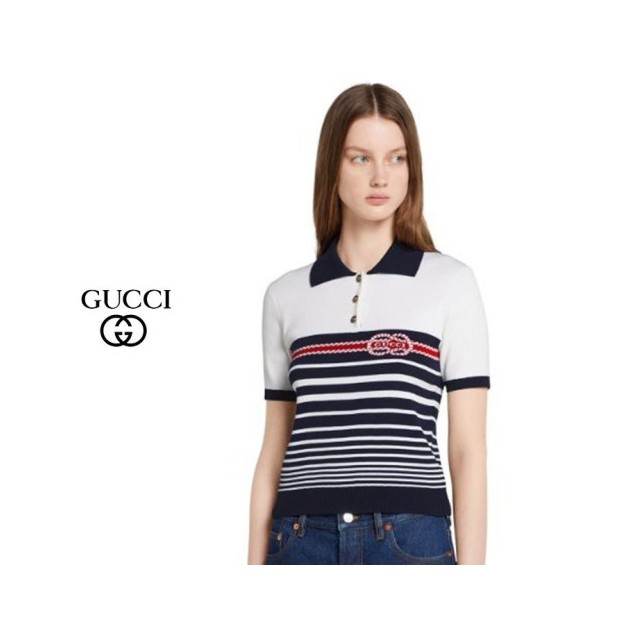 GUCCI 구찌 단가라 링카라 반팔니트 2COLOR