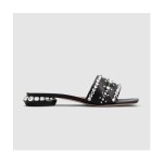 ROGER VIVIER 로저비비에 여성용 주얼 힐 가죽 뮬 6913