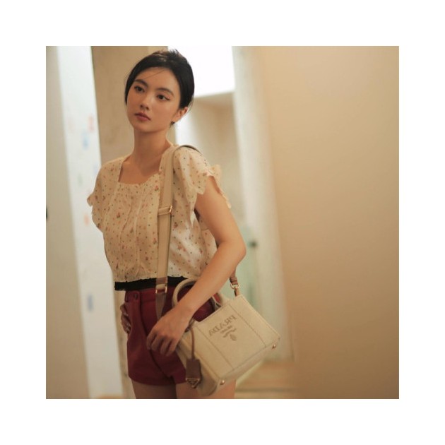 PRADA 프라다 린넨 토트백 1BA038